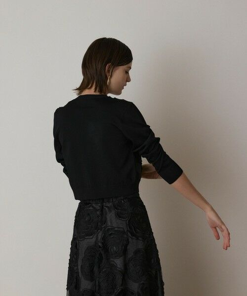 GRACE CONTINENTAL / グレースコンチネンタル ニット・セーター | ローズ刺繍ニットカーディガン | 詳細14