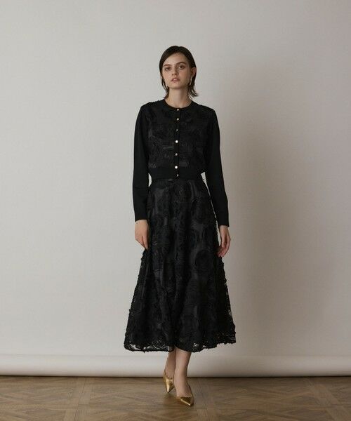 GRACE CONTINENTAL / グレースコンチネンタル ニット・セーター | ローズ刺繍ニットカーディガン | 詳細15