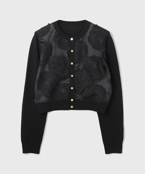 GRACE CONTINENTAL / グレースコンチネンタル ニット・セーター | ローズ刺繍ニットカーディガン | 詳細17