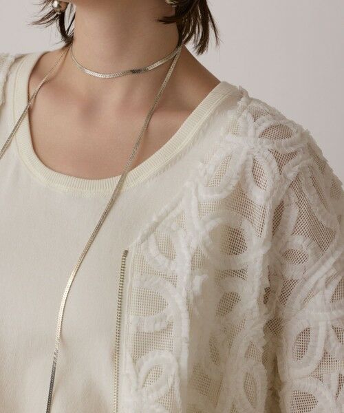 GRACE CONTINENTAL / グレースコンチネンタル ブルゾン | テープ刺繍Vネックブルゾン | 詳細8