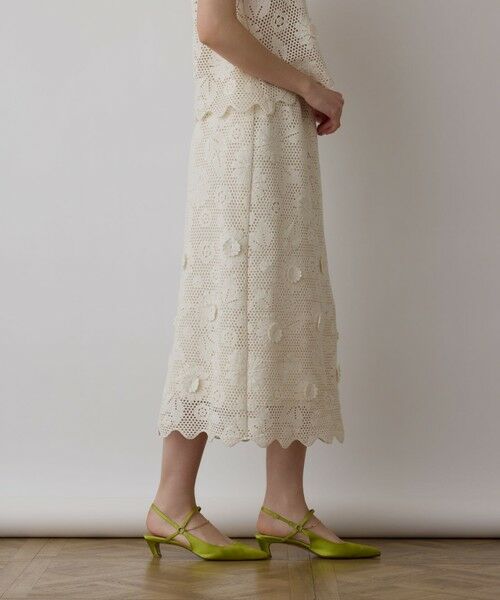GRACE CONTINENTAL / グレースコンチネンタル ロング・マキシ丈スカート | クロシュ刺繍スカート | 詳細4