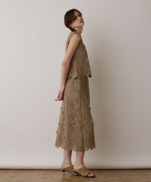 GRACE CONTINENTAL / グレースコンチネンタル ロング・マキシ丈スカート | クロシュ刺繍スカート | 詳細9