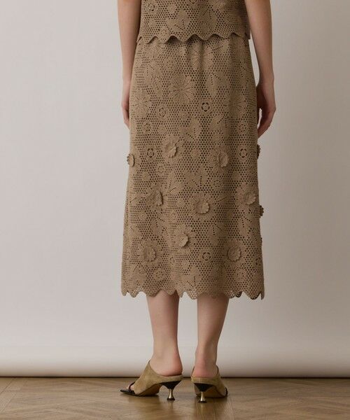 GRACE CONTINENTAL / グレースコンチネンタル ロング・マキシ丈スカート | クロシュ刺繍スカート | 詳細11