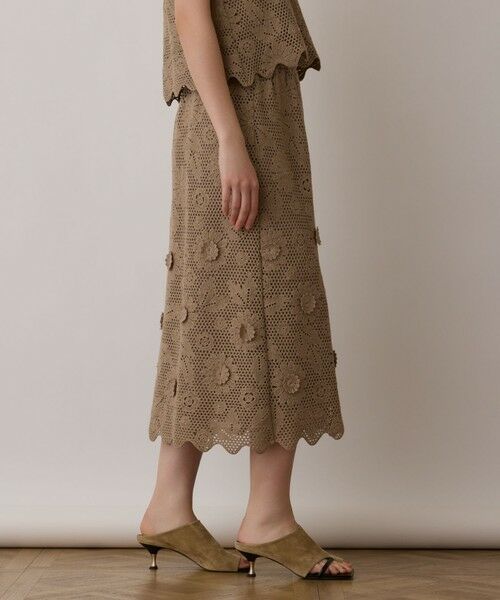 GRACE CONTINENTAL / グレースコンチネンタル ロング・マキシ丈スカート | クロシュ刺繍スカート | 詳細12