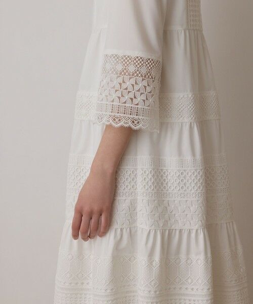 GRACE CONTINENTAL / グレースコンチネンタル ロング・マキシ丈ワンピース | レースコンビワンピース | 詳細8