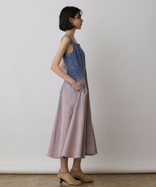GRACE CONTINENTAL / グレースコンチネンタル ロング・マキシ丈ワンピース | デニム切替サーキュラーワンピース | 詳細14