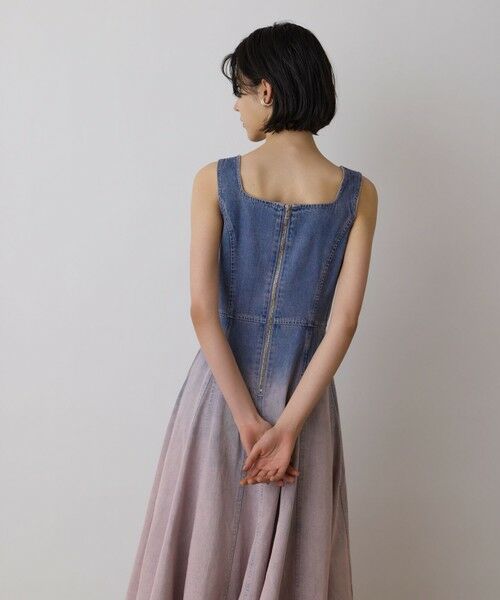GRACE CONTINENTAL / グレースコンチネンタル ロング・マキシ丈ワンピース | デニム切替サーキュラーワンピース | 詳細17