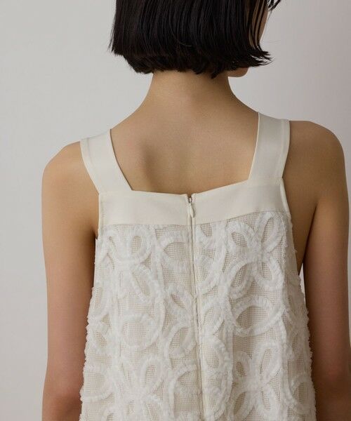 GRACE CONTINENTAL / グレースコンチネンタル ロング・マキシ丈ワンピース | テープ刺繍メッシュワンピース | 詳細8