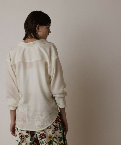 GRACE CONTINENTAL / グレースコンチネンタル シャツ・ブラウス | シアー2wayウエスタンシャツ | 詳細1