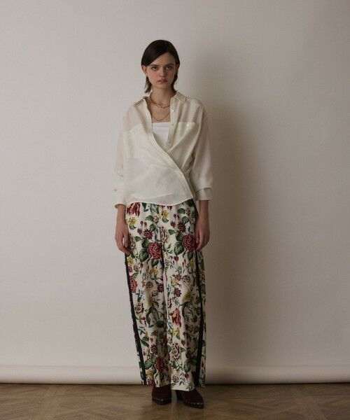 GRACE CONTINENTAL / グレースコンチネンタル シャツ・ブラウス | シアー2wayウエスタンシャツ | 詳細2