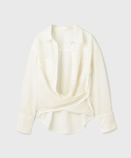 GRACE CONTINENTAL / グレースコンチネンタル シャツ・ブラウス | シアー2wayウエスタンシャツ | 詳細9