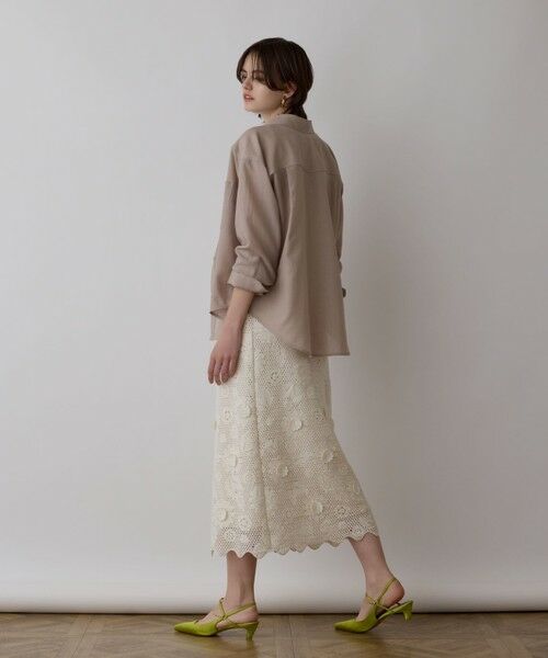 GRACE CONTINENTAL / グレースコンチネンタル シャツ・ブラウス | シアー2wayウエスタンシャツ | 詳細14