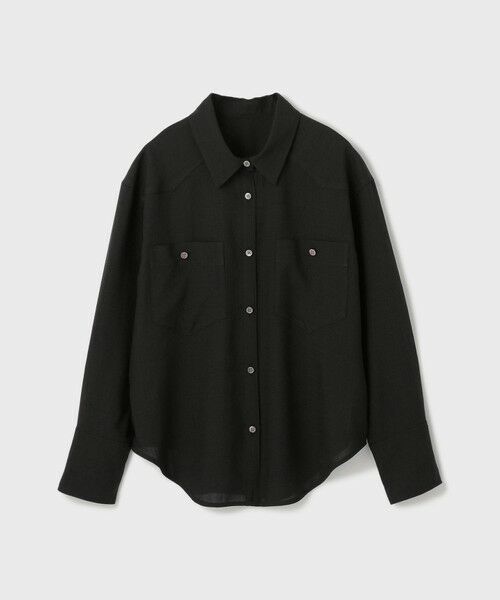 GRACE CONTINENTAL / グレースコンチネンタル シャツ・ブラウス | シアー2wayウエスタンシャツ | 詳細23