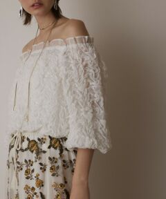 GRACE CONTINENTAL / グレースコンチネンタル その他トップス | シャーリングトップ