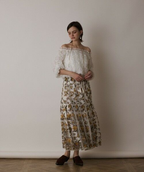 GRACE CONTINENTAL / グレースコンチネンタル その他トップス | シャーリングトップ | 詳細1