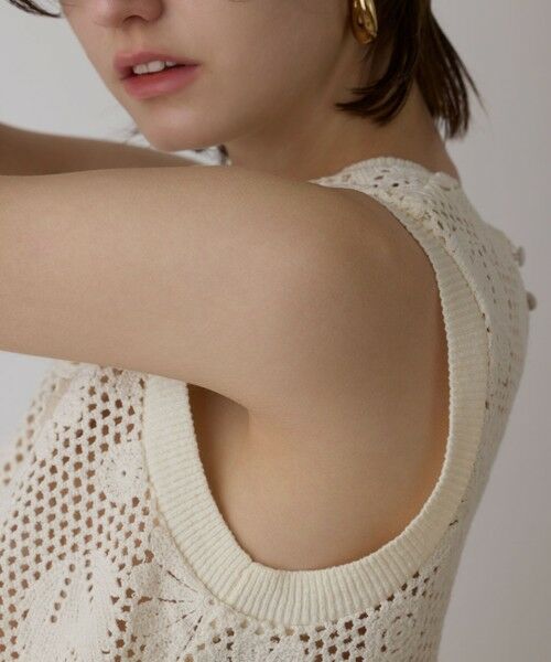 GRACE CONTINENTAL / グレースコンチネンタル カットソー | クロシュ刺繍トップ | 詳細4