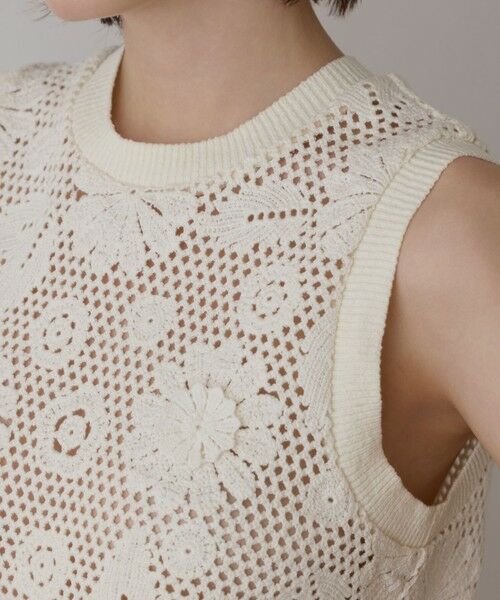 GRACE CONTINENTAL / グレースコンチネンタル カットソー | クロシュ刺繍トップ | 詳細5