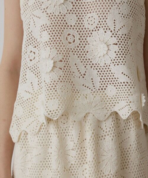 GRACE CONTINENTAL / グレースコンチネンタル カットソー | クロシュ刺繍トップ | 詳細6
