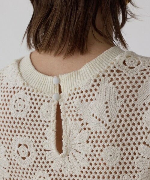 GRACE CONTINENTAL / グレースコンチネンタル カットソー | クロシュ刺繍トップ | 詳細7