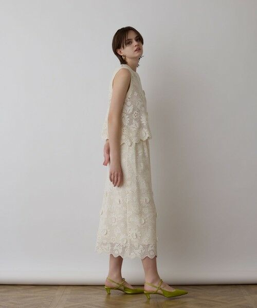 GRACE CONTINENTAL / グレースコンチネンタル カットソー | クロシュ刺繍トップ | 詳細9