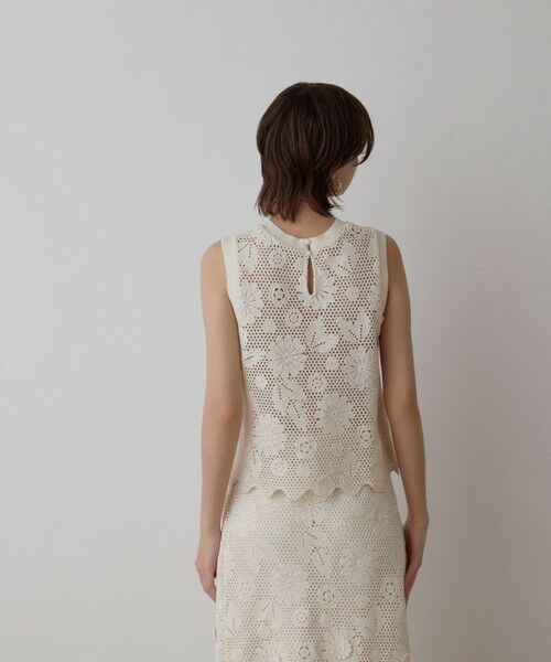 GRACE CONTINENTAL / グレースコンチネンタル カットソー | クロシュ刺繍トップ | 詳細2