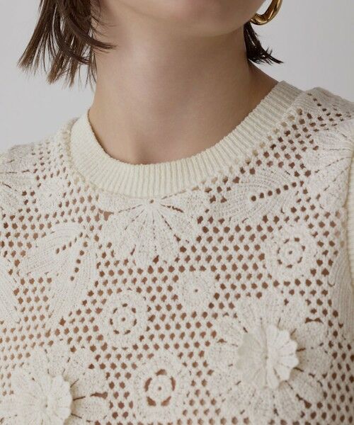 GRACE CONTINENTAL / グレースコンチネンタル カットソー | クロシュ刺繍トップ | 詳細3