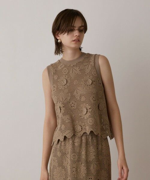 GRACE CONTINENTAL / グレースコンチネンタル カットソー | クロシュ刺繍トップ | 詳細14