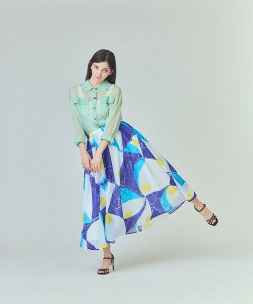 GRACE CONTINENTAL / グレースコンチネンタル ロング・マキシ丈スカート | ペイントシアースカート | 詳細2