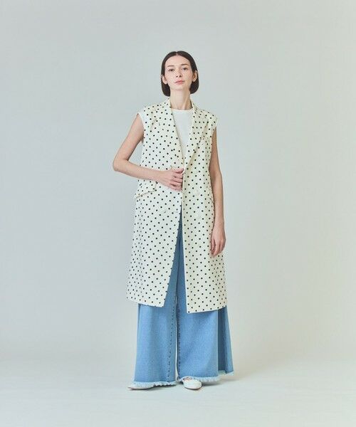 GRACE CONTINENTAL/グレースコンチネンタル ドットジレドレス キナリ 36 GRACE CONTINENTAL/グレースコンチネンタル ドットジレドレス キナリ 36