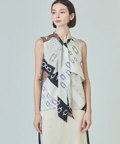 GRACE CONTINENTAL / グレースコンチネンタル シャツ・ブラウス | チェーンレイヤードノースリーブ