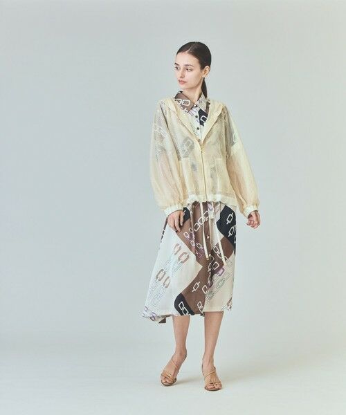 GRACE CONTINENTAL/グレースコンチネンタル マクラメメッシュフーディー キナリ 36 GRACE CONTINENTAL/グレースコンチネンタル マクラメメッシュフーディー キナリ 36