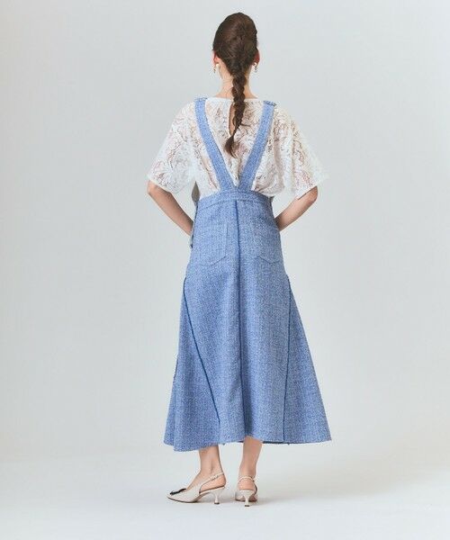 GRACE CONTINENTAL / グレースコンチネンタル デニムスカート | シャンブレーツイードジャンパースカート | 詳細3