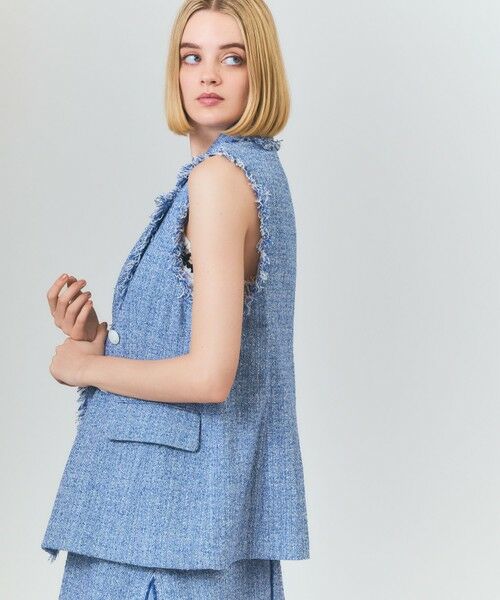 GRACE CONTINENTAL / グレースコンチネンタル ベスト | シャンブレーツイードジレ | 詳細3