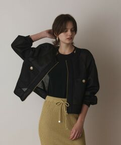 GRACE CONTINENTAL / グレースコンチネンタル ブルゾン | シアーダンボールブルゾン