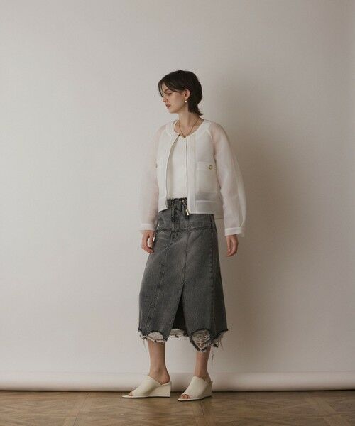 GRACE CONTINENTAL / グレースコンチネンタル ブルゾン | シアーダンボールブルゾン | 詳細1