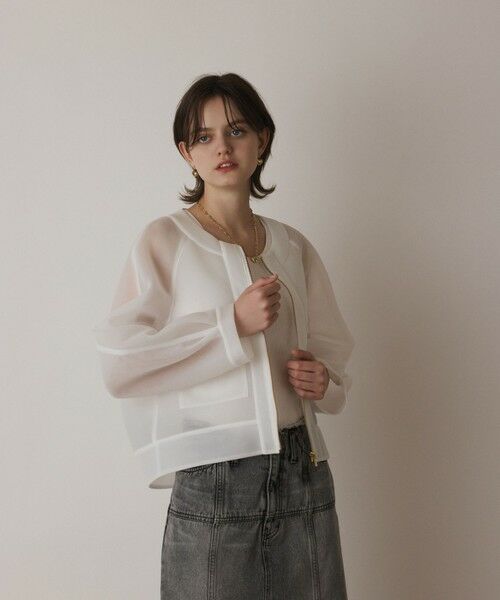 GRACE CONTINENTAL / グレースコンチネンタル ブルゾン | シアーダンボールブルゾン | 詳細6