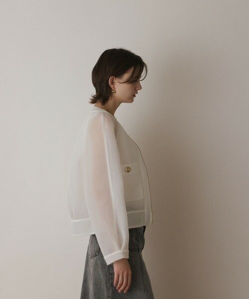 GRACE CONTINENTAL / グレースコンチネンタル ブルゾン | シアーダンボールブルゾン | 詳細7