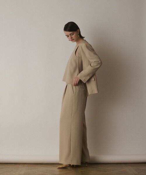 GRACE CONTINENTAL / グレースコンチネンタル ノーカラージャケット | バックシャンノーカラージャケット | 詳細4