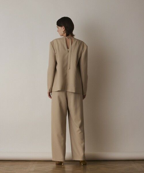 GRACE CONTINENTAL / グレースコンチネンタル ノーカラージャケット | バックシャンノーカラージャケット | 詳細5