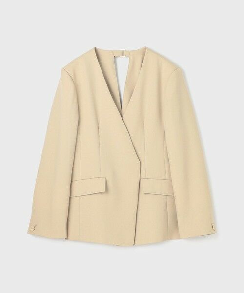 GRACE CONTINENTAL / グレースコンチネンタル ノーカラージャケット | バックシャンノーカラージャケット | 詳細10