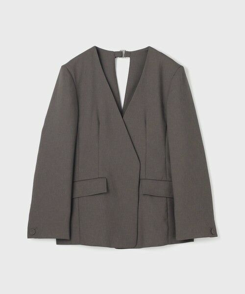 GRACE CONTINENTAL / グレースコンチネンタル ノーカラージャケット | バックシャンノーカラージャケット | 詳細24