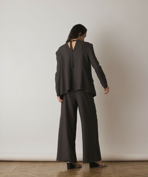 GRACE CONTINENTAL / グレースコンチネンタル ノーカラージャケット | バックシャンノーカラージャケット | 詳細13