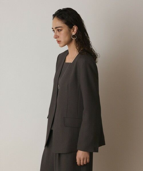 GRACE CONTINENTAL / グレースコンチネンタル ノーカラージャケット | バックシャンノーカラージャケット | 詳細16