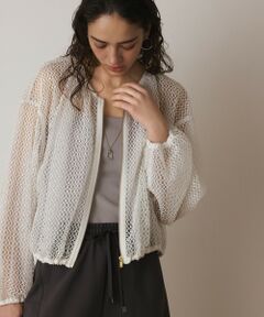 GRACE CONTINENTAL / グレースコンチネンタル ブルゾン | メッシュギャザーブルゾン