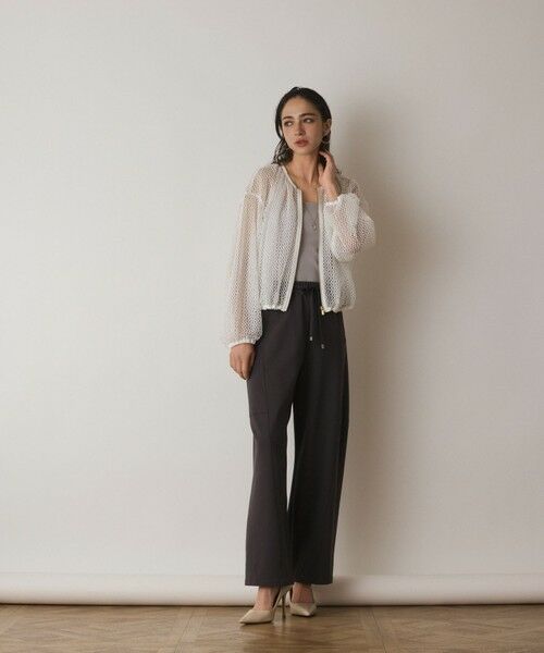 GRACE CONTINENTAL / グレースコンチネンタル ブルゾン | メッシュギャザーブルゾン | 詳細1