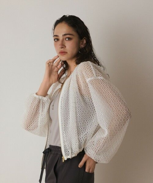 GRACE CONTINENTAL / グレースコンチネンタル ブルゾン | メッシュギャザーブルゾン | 詳細3