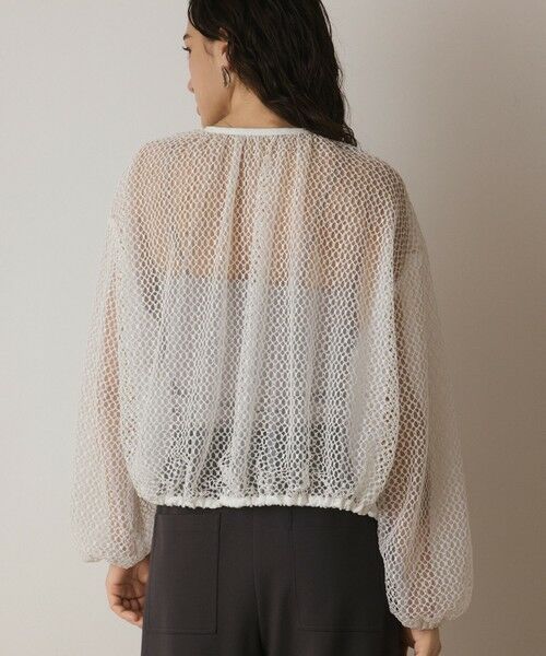 GRACE CONTINENTAL / グレースコンチネンタル ブルゾン | メッシュギャザーブルゾン | 詳細4