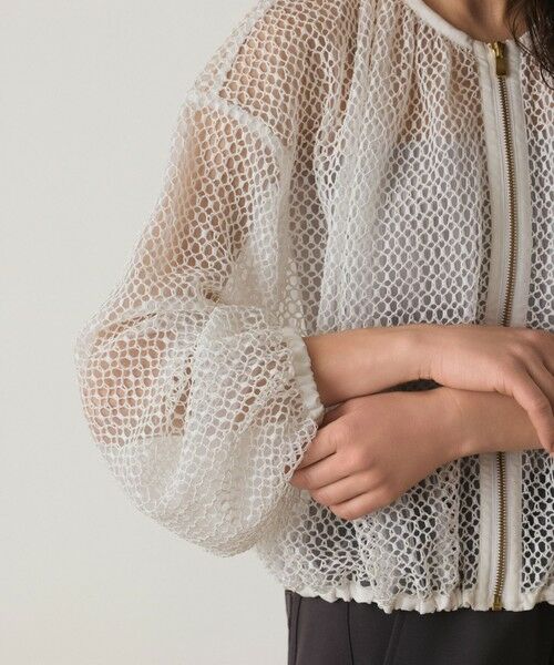 GRACE CONTINENTAL / グレースコンチネンタル ブルゾン | メッシュギャザーブルゾン | 詳細6