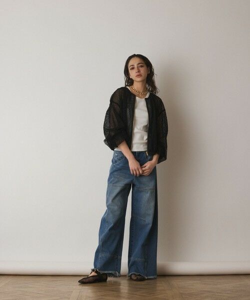 GRACE CONTINENTAL / グレースコンチネンタル ブルゾン | メッシュギャザーブルゾン | 詳細11