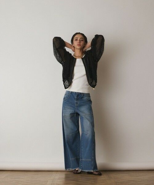 GRACE CONTINENTAL / グレースコンチネンタル ブルゾン | メッシュギャザーブルゾン | 詳細12